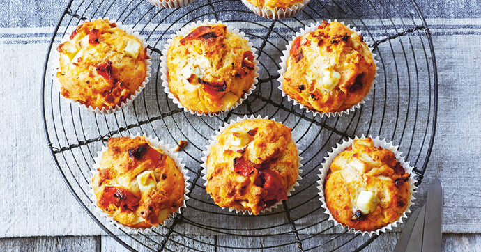 Blush Tomato & Feta Muffins