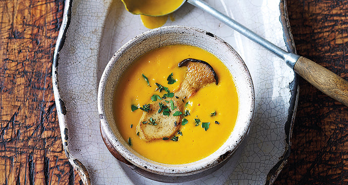 Pumpkin Soup with Cep Mushrooms