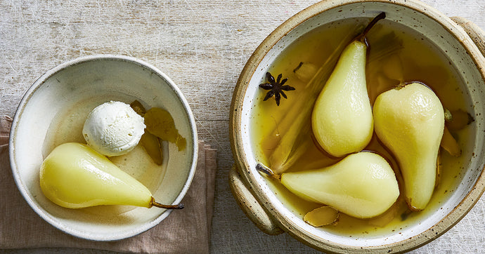 Lemongrass Poached Pears