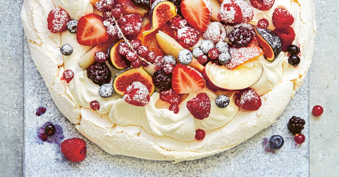 Aquafaba Pavlova with Fresh Fruit