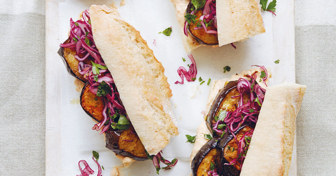 Roasted Aubergine Po’boys