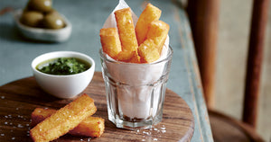 Polenta Fries with Pesto