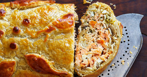 Roast Smoked Salmon Koulibiaca
