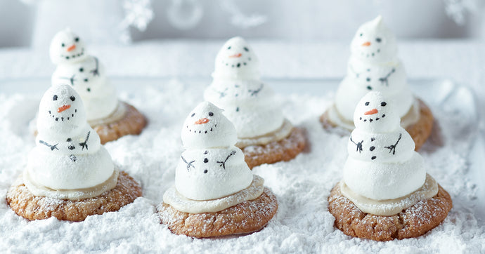 Meringue Snowmen Cookies