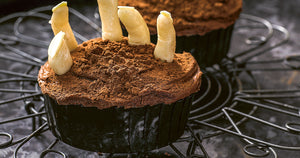 Zombie Hand Cupcakes